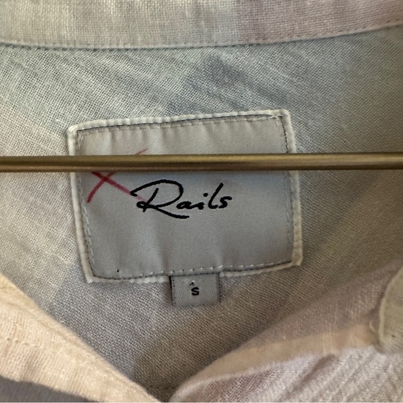 RAILS Charli Button Down Shirt in Pastel Buffalo Plaid, Size Small - Picture 8 of 11